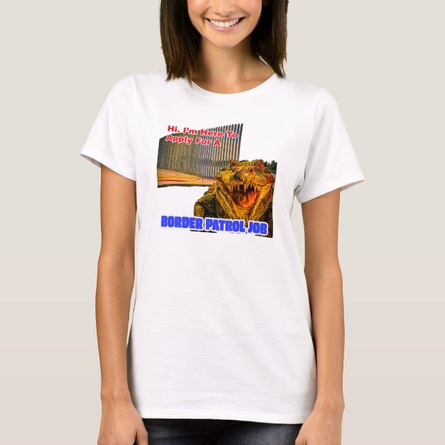 T-shirt femme Alligator de patrouille frontalière (Devant)