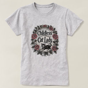 T-shirt Femme au chat sans enfant