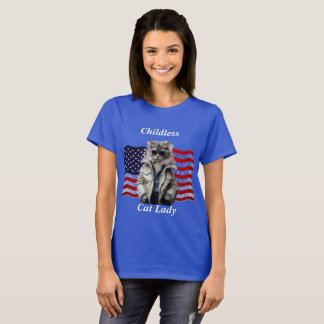 T-shirt Femme au chat sans enfant