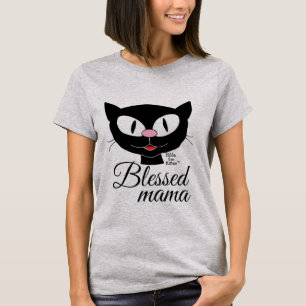T-shirt femme au chat souriant