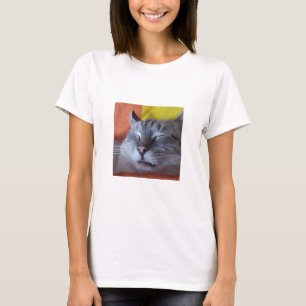 T-shirt Femme au couchage de chats amusant