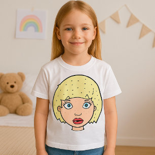 T-shirt Femme aux cheveux jaunes