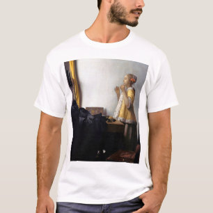 T-shirt Femme avec collier de perles, Johannes Vermeer
