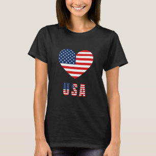 T-shirt femme avec Drapeau américain Design de coe