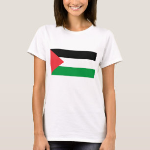 T-shirt femme avec drapeau de la Palestine