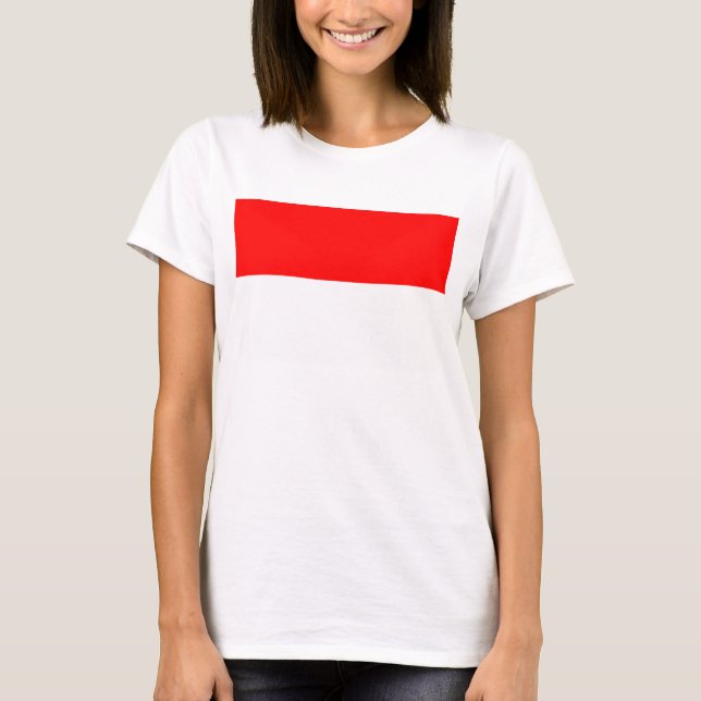 T-shirt femme avec drapeau d'Indonésie (Devant)