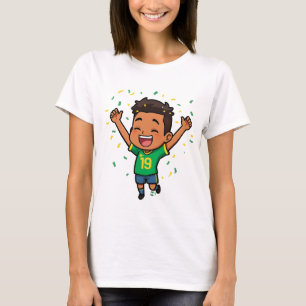 T-shirt femme avec garçon heureux mignon Caractèr