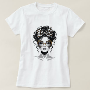 T-shirt femme avec le beau visage de femme