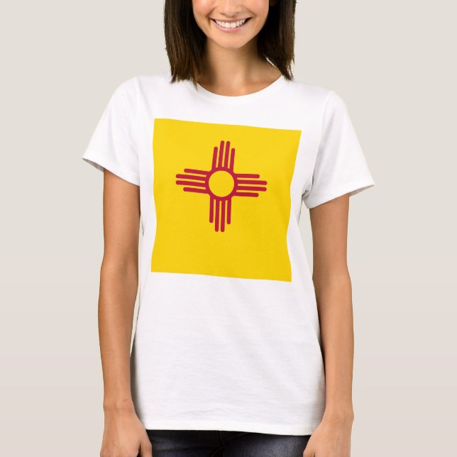 T-shirt femme avec le drapeau de l'État du Nouveau (Devant)