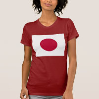 T-shirt femme avec le drapeau du Japon
