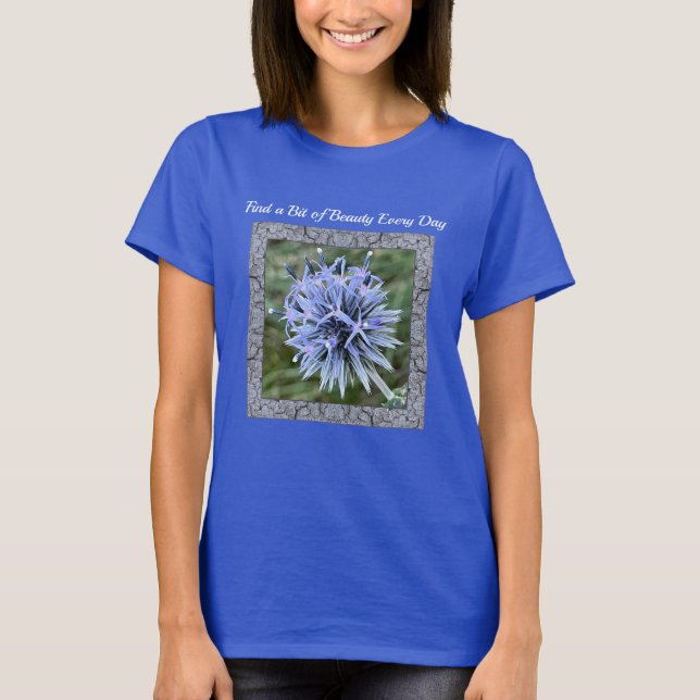 T-shirt femme avec pistolet bleu Globe (Devant)