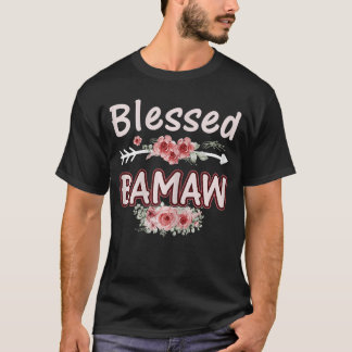 T-shirt Femme Bamaw Floral Maman Grand-mère Noël Naissance