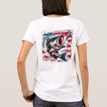T-shirt femme basse patriotique