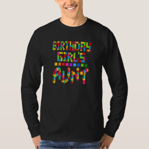 T-shirt Femme Bâtir Bloc De Briques Tante D'Anniversaire F