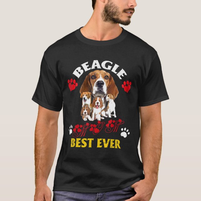 T-shirt Femme Beagle Beagle de  Maman mieux que jamais (Devant)