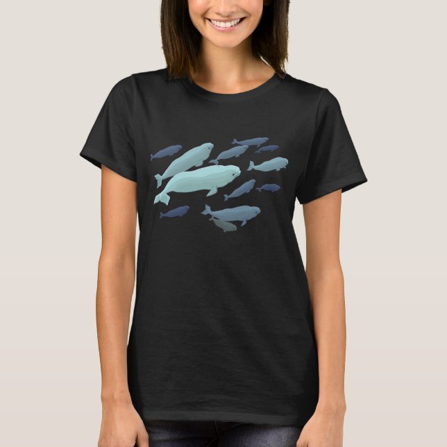 T-shirt Femme Beluga Whale Maternity Whale (Devant)
