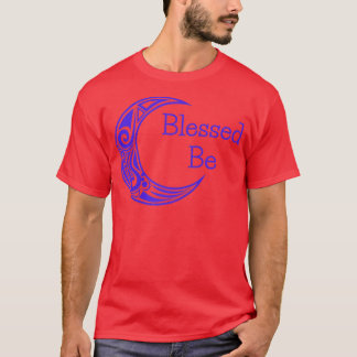 T-shirt Femme bénie soit la sorcière et la lune wiccane 