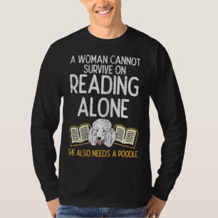 T-shirt Femme Bibliothécaire du livre Lecture Poodle Amour