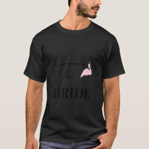 T-shirt Femme Bientôt Mariée Flamant Bachelorette Partie