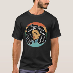 T-shirt Femme Black Queen Afro Africain Américain Melanin