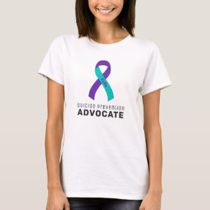 T-shirt femme blanche pour la prévention du suicid