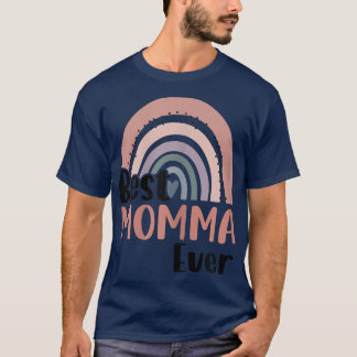 T-shirt Femme Boho Arc En Ciel Meilleure Momma Jamais Drôl