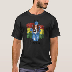 T-shirt Femme bolivienne Léon Reine Zodiac Anniversaire Dr
