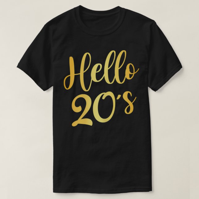 T-shirt Femme Bonjour 20's Femme 20e anniversaire Cadeau 2 (Design devant)