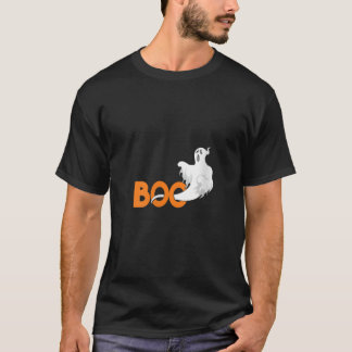 T-shirt Femme Boo Ghost Éffrayant Déplaisant Halloween Tri