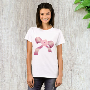 T-Shirt Femme Bow Rose