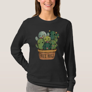 T-shirt Femme Cactus Gratuit Hugs Jardin Gardener