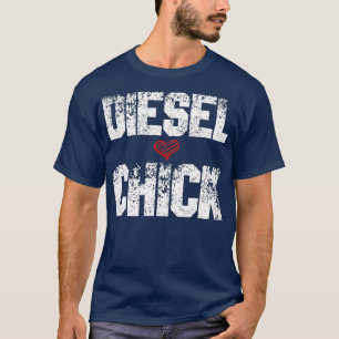 T-shirt Femme    Camionneur de poussins dieselChauffeur de