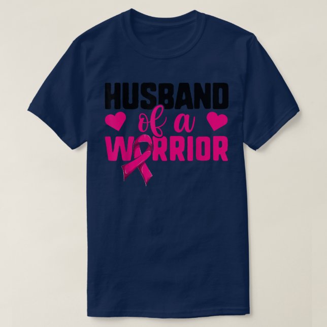 T-shirt Femme Cancer Du Sein, Mari D'Un Guerrier (Design devant)