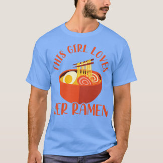 T-shirt Femme Cette Fille Aime Son Ramen Asiatique nouille