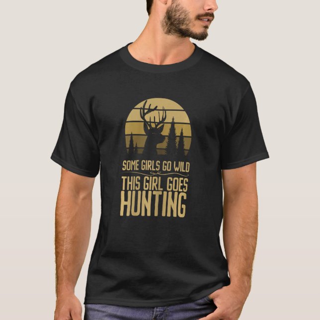 T-shirt Femme Cette Fille Va Chasser Le Cerf Chasse Saison (Devant)