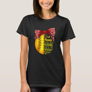 T-shirt Femme Cette Nonnie Aime Son Softball Girl Softbal