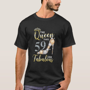 T-shirt Femme Cette Reine Fait 59e Fabuleux 59 ans