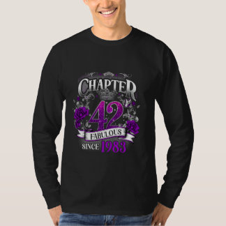 T-shirt Femme Chapitre 42 Fabuleux depuis 1983 42e Birthda