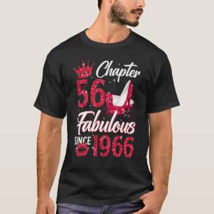 T-shirt Femme Chapitre 56 Fabuleux depuis 1966 56e anniver