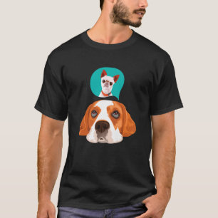 T-shirt Femme Charmant chien porteur Amoureux des chiens D