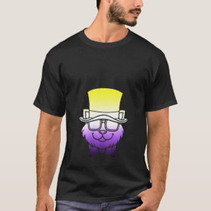 T-shirt Femme Chat Mignon Animal Agender Fluidité de Genre