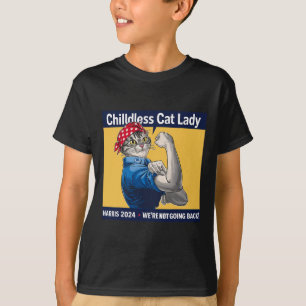 T-shirt Femme chatte sans enfants Nous ne rentrons pas Kam