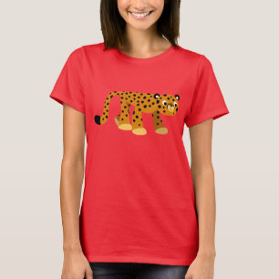 T-shirt Femme Cheetah, joli dessin de Prowling