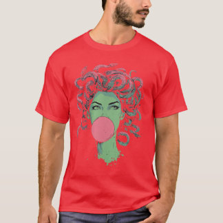 T-shirt Femme Cheveux de serpent mythologiques Bubblegum M