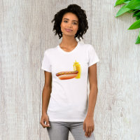 T-shirt Femme Chien Avec Bouteille De moutarde