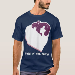 T-shirt Femme Coeur Mère De La Groom Fête Des Mères