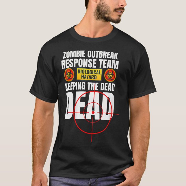 T-shirt Femme Cool Zombie T Chemise Pour Hommes Et Femmes  (Devant)