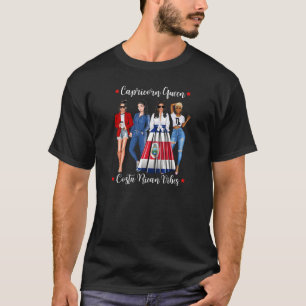 T-shirt Femme Costa Rica Capricorne Reine Janvier Décembre