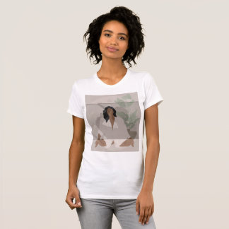 T-shirt femme couteau chemise de méditation abstraite
