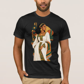 T-shirt Femme Culturelle Éthiopienne Mystique Graphique So